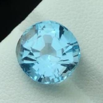 Topázio Azul Natural 6,55ct - Lapidação Fantasia (Brilho de Luxo)