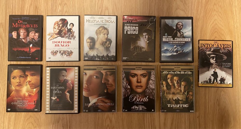 Pack DVS filmes clássicos (fantásma da ópera, miseráveis, etc…)