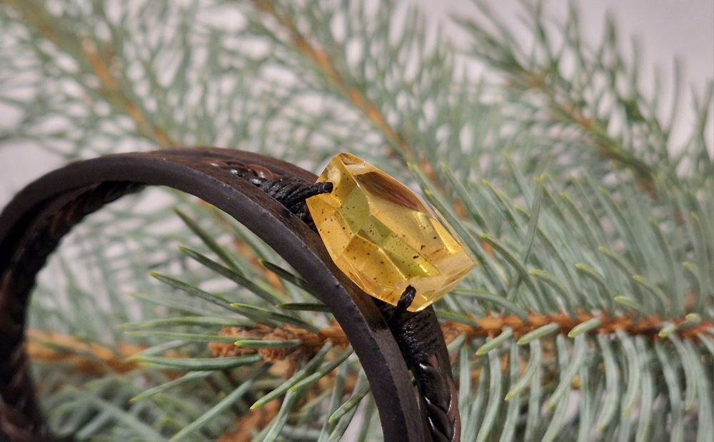 Bransoletka z bursztynem