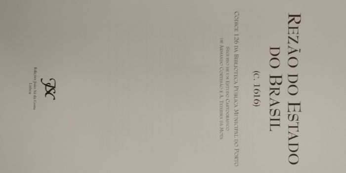 Livro - Rezão do Estado do Brasil