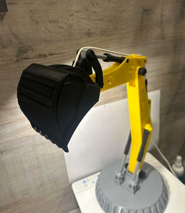 Lampka biurkowa Koparka ramię LED