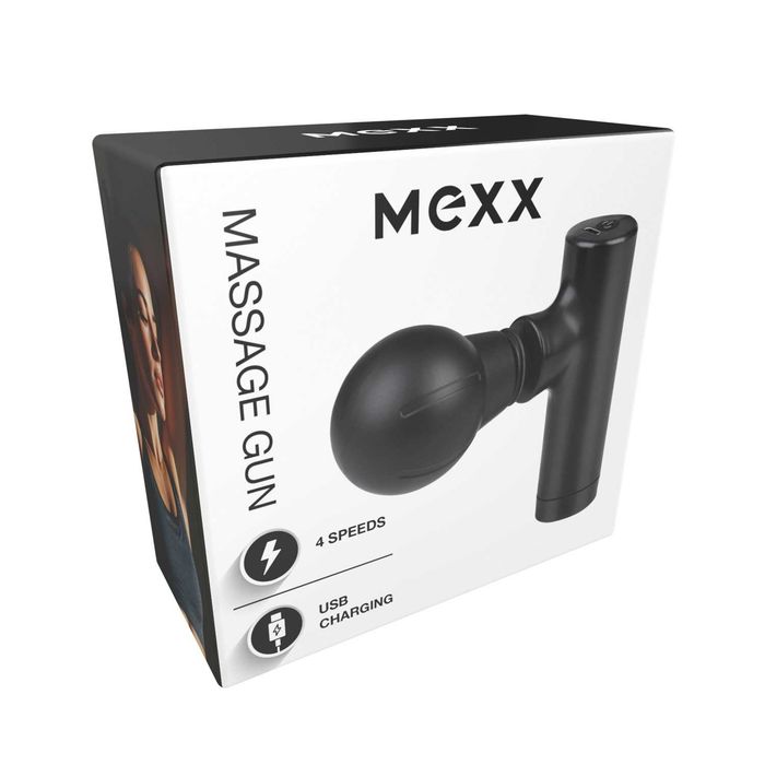 Pistola de massagem Mexx NOVA, 4 velocidades, USB (2 unidades)