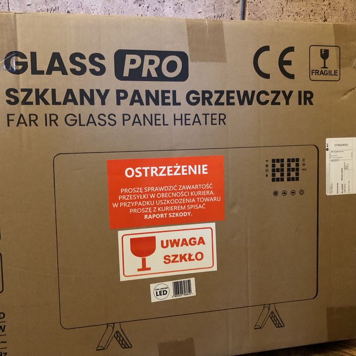 Podgrzewacz Szklany panel grzewczy na podczerwień