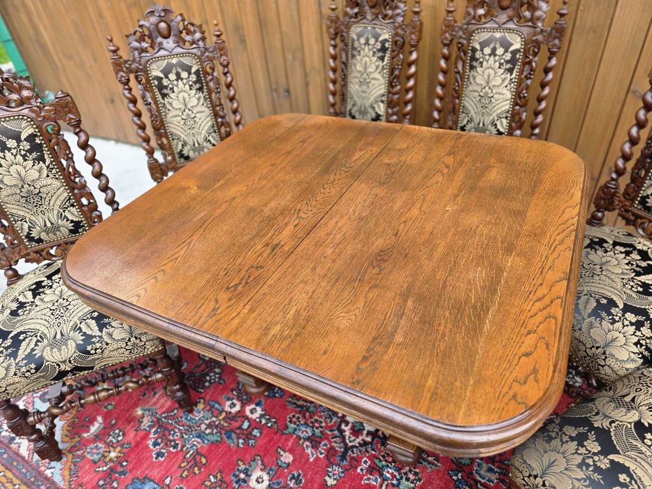 Rozkładany stół dębowy 110–205 cm #2315 Stylowy Węgrów