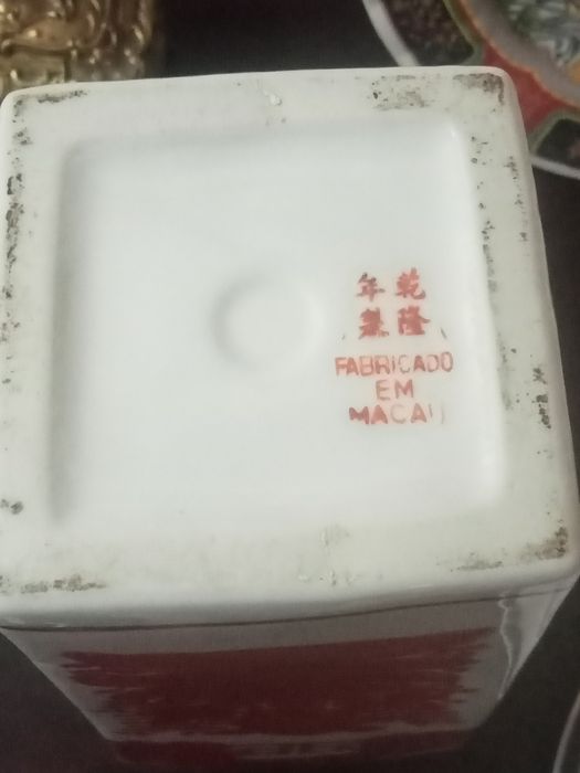 Bela jarra ou outros de porcelana de Macau