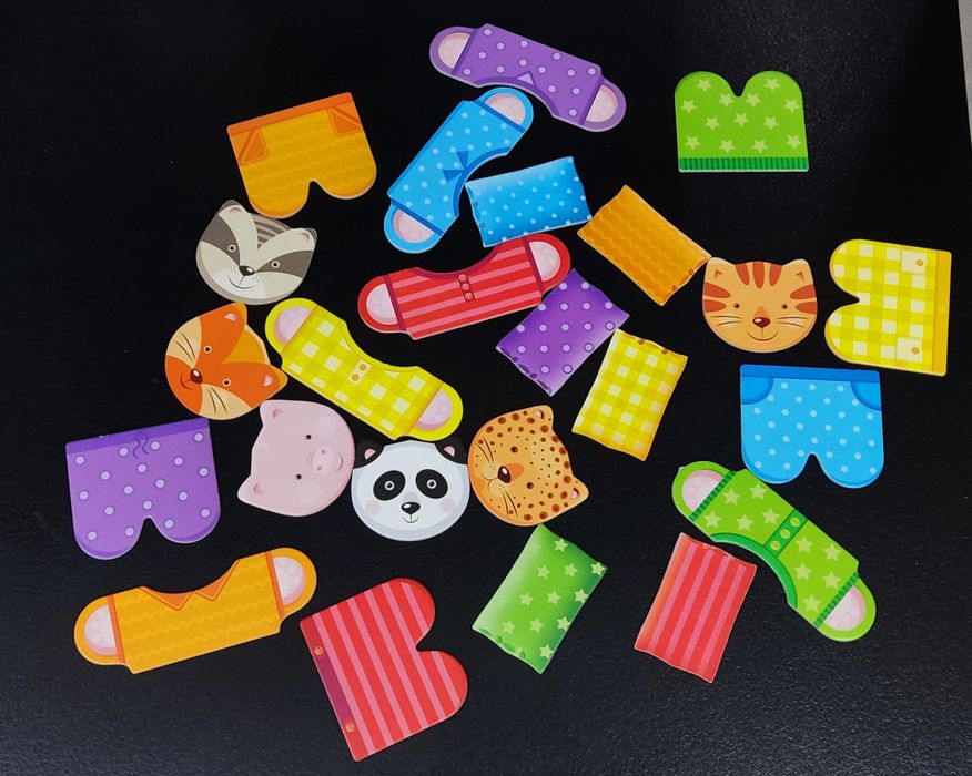 Puzzle CzuCzu pojazdy budowlane i Układanka Piżamki