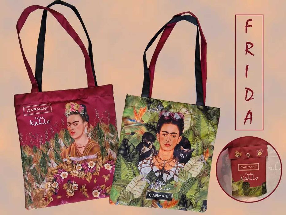 NOWA torba torebka na zakupy shopperka Frida Kahlo Autoportret