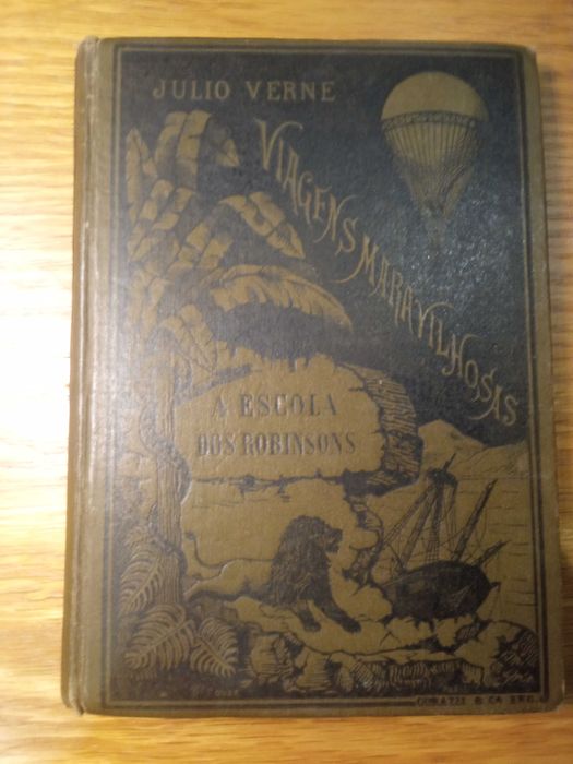 Julio Verne - A Escola dos Robinsons - ed Corazzi - raro