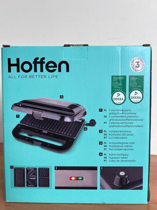 Toster opiekacz do kanapek Hoffen.