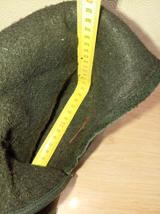 Кожаные женские сапоги