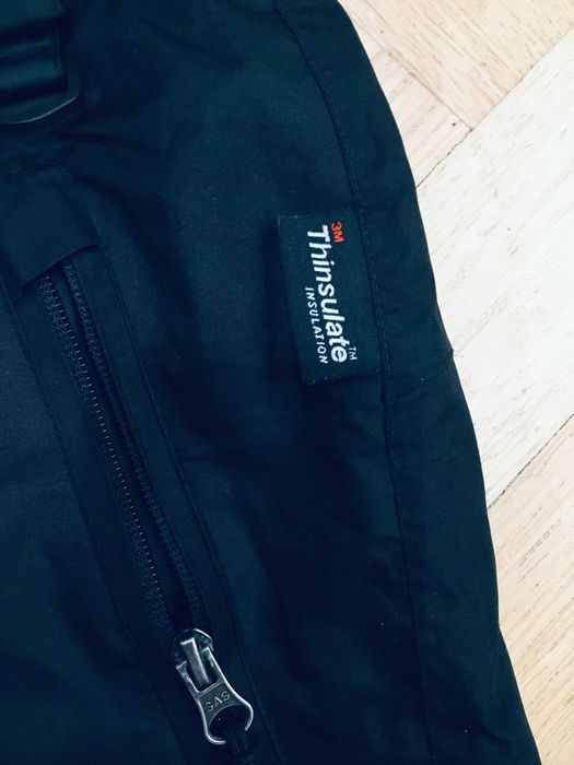 Cieple spodnie meskie zimowe czarne Crivit Thinsulate narty, snowboard