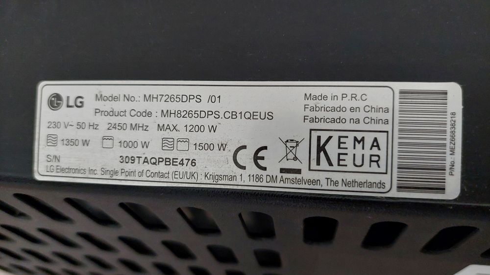 Microondas Lg NeoChef 32L