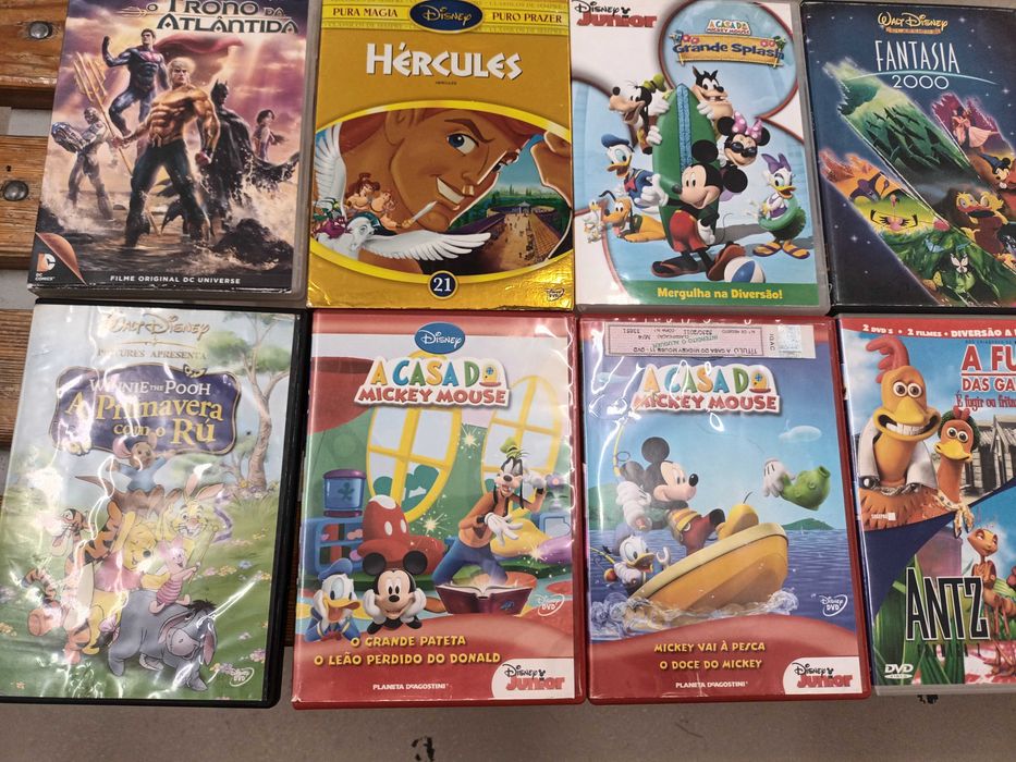 DVD clássicos da Disney Rei Leão/ Peter Pan / Bambi / Barbie