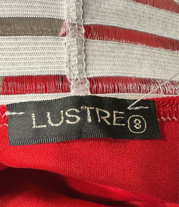 Czerwona sukienka midi hiszpanka r. 36 Lustre – zmysłowa, na imprezę