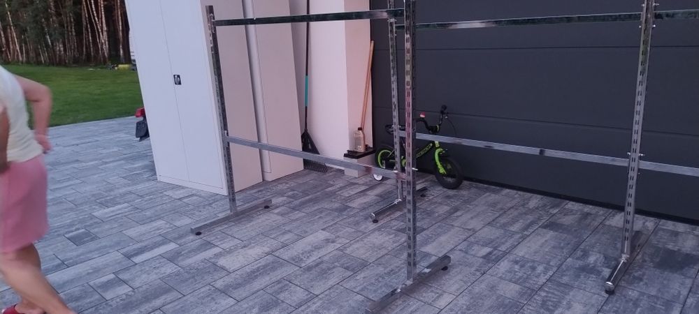 Wieszak ubraniowy Regał stal Chromowana Okazja Transport