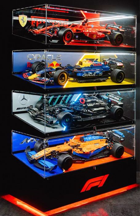 Expositor iluminado para carros F1