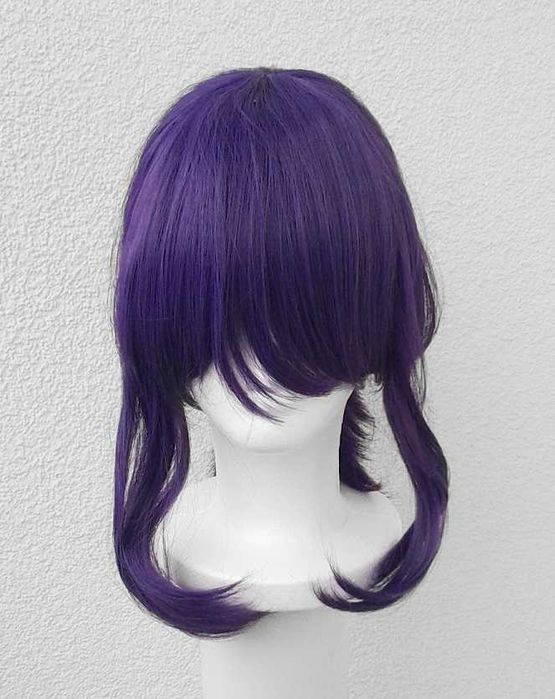 Mafuyu Project Sekai fioletowa peruka z kitką grzywką cosplay wig