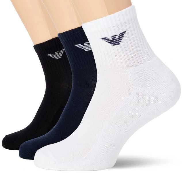 Emporio Armani skarpety męskie Calza wygodne bawełna 3-Pack