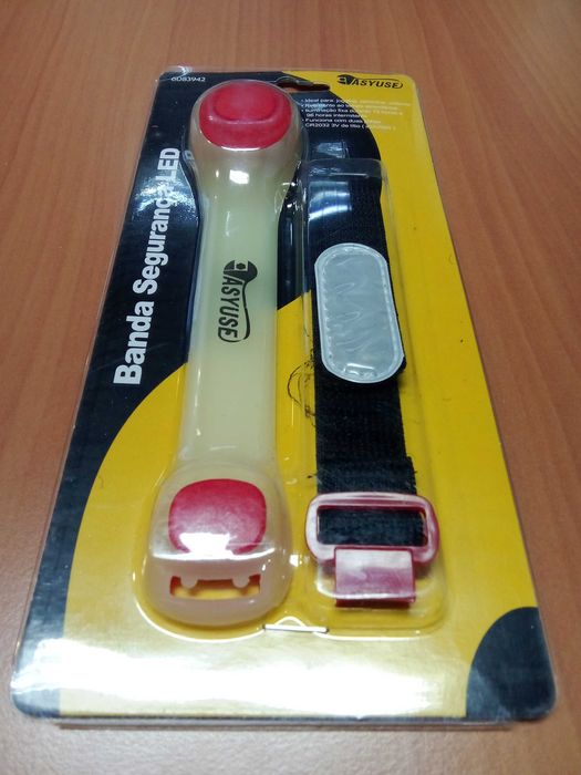 Banda de segurança LED. Ciclismo