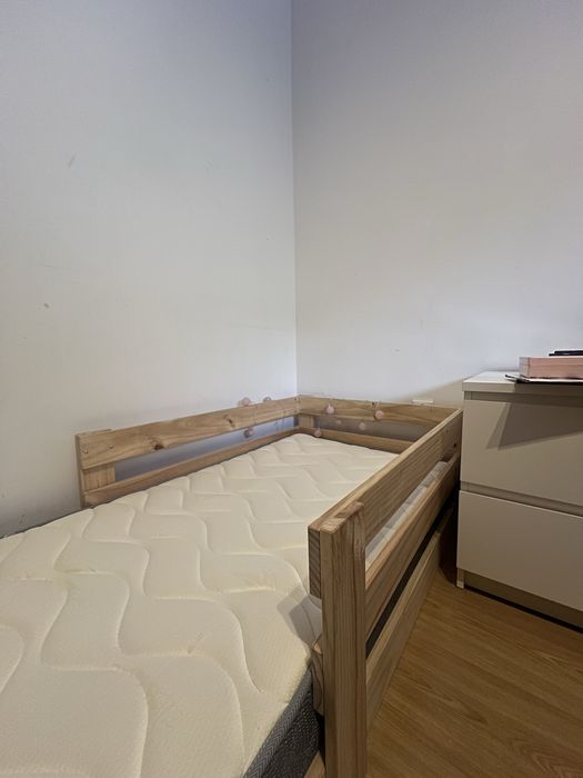 Cama infantil 75x190 madeira de pinho maciça