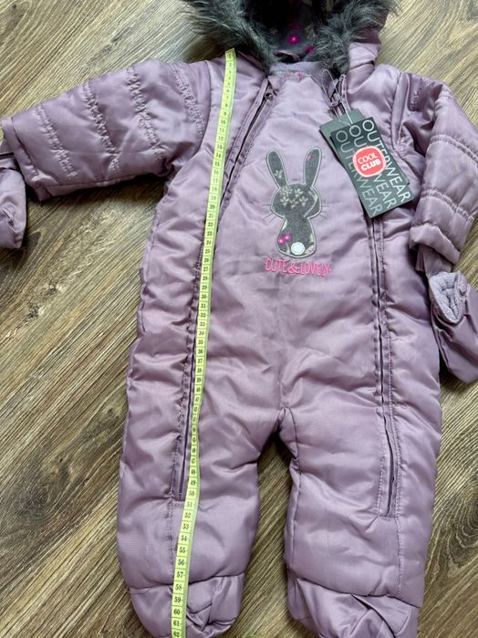 Комбінезон зимовий теплий для 1-3 міс дитини 68-74 см