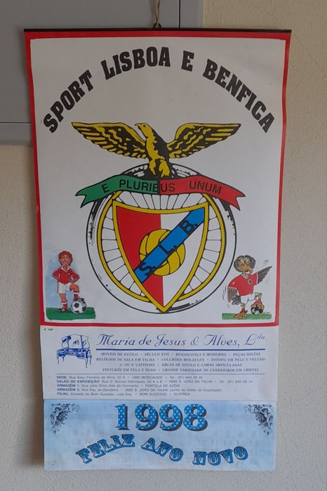 Calendário benfica 1998