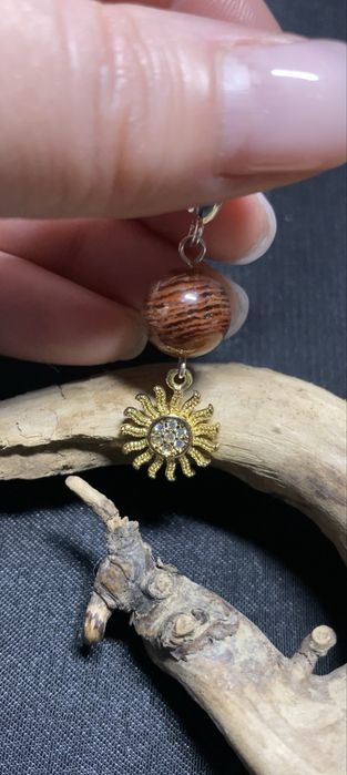 Фантасичні срібні сережки з Фантомним Кварцем