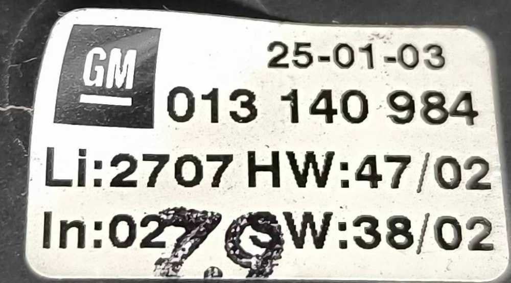 Comando Chauffage / Sofagem 013140984 - OPEL ZAFIRA A Veículo multiuso
