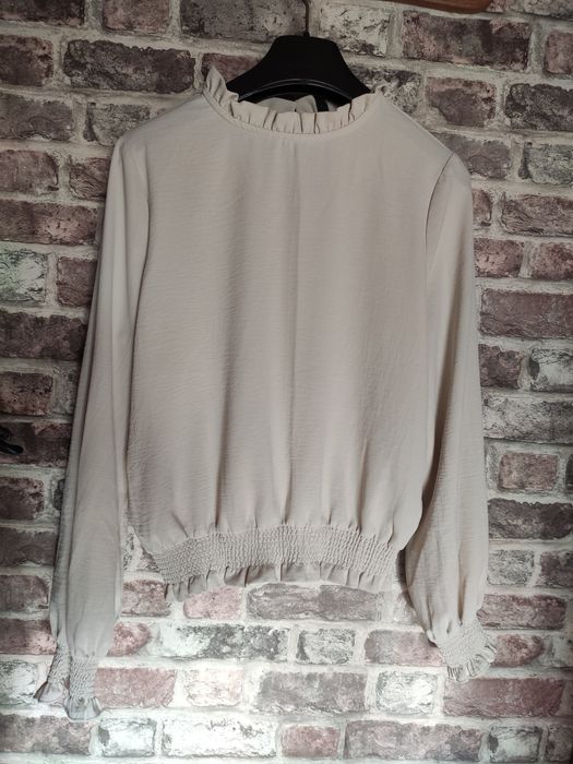 Gładka koszula piaskowa moodo