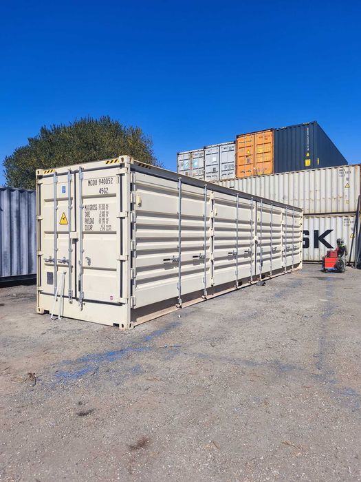 Contentor Marítimo 40’ High Cube Open Side — Novo