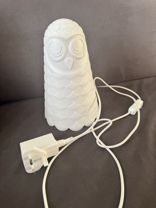 Lampka nocna sowa dziecko Ikea oświetlenie dla dzieci