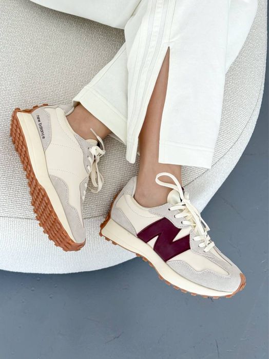 Жіночі кросівки New Balance 327 Beige/Bordo