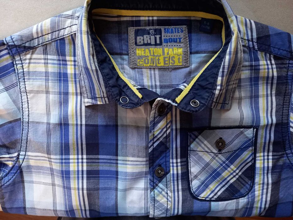 р. 110 - 116 OVS Kids Brit Skates Bout х/б рубашка на 5 - 6 лет Италия