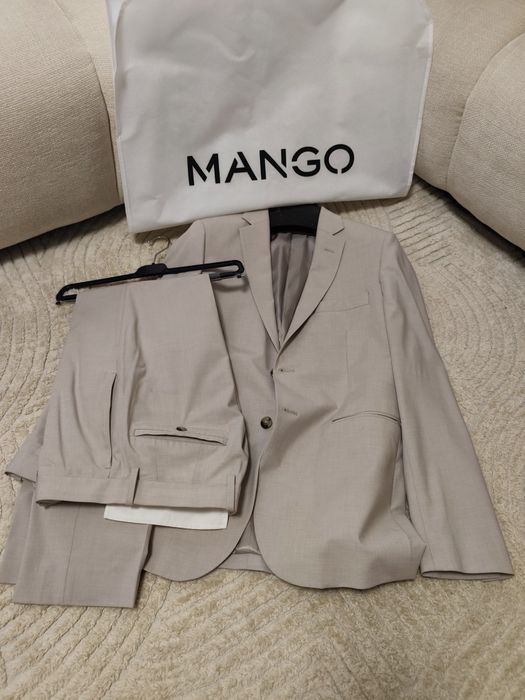 Fato MANGO bege usado 1 vez