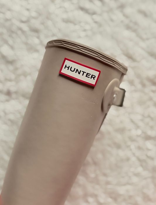 Nowe kalosze Hunter basic beżowe beż beige classic klasyczne długie Classic tall