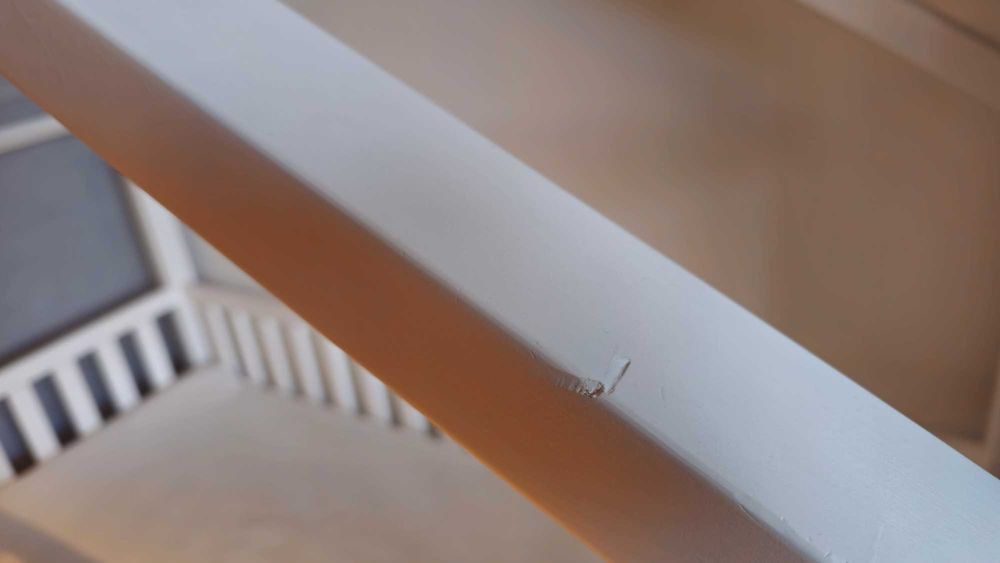 Łóżko domek białe