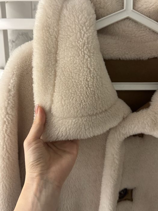 Шуба овечка овеча дублянка натуральна тедді біла