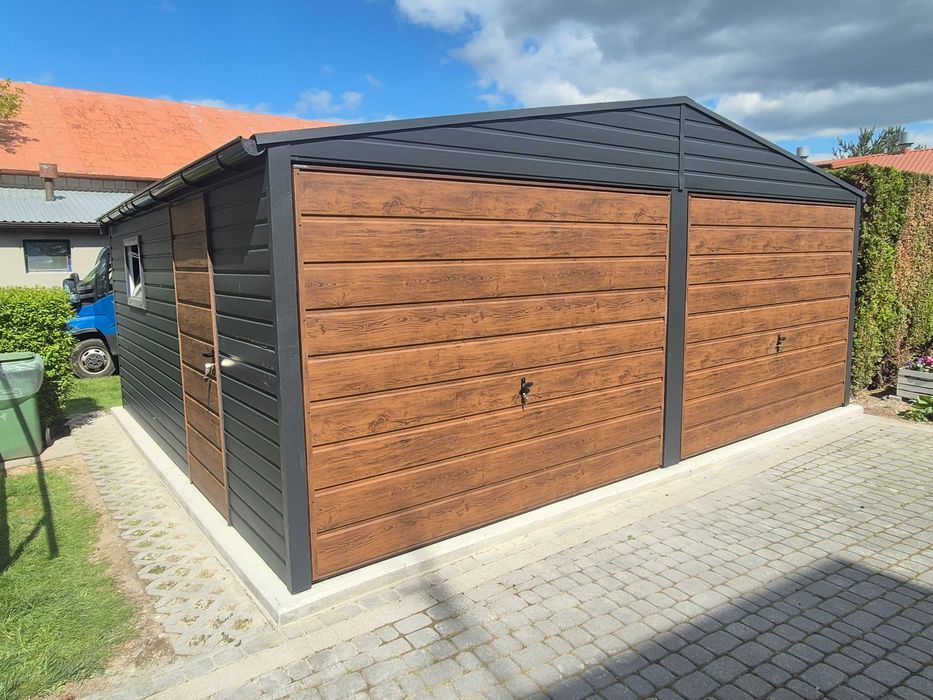 Garaż blaszany 6x6 DOSTĘPNY OD RĘKI!