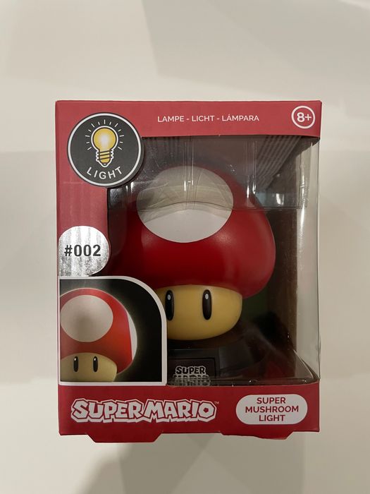 Cogumelo Super Mario com luz