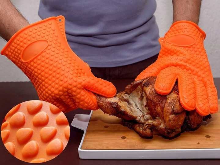 Rękawica silikonowa Żaroodporna Duża łapka kuchenna do garnków grilla