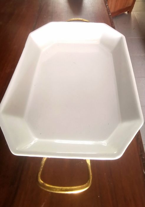 Travessa porcelana branca