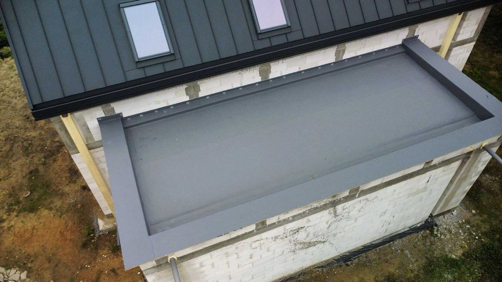 Dachy płaskie.Stropodach.Usługi dekarskie.Hydroizolacja.Membrana