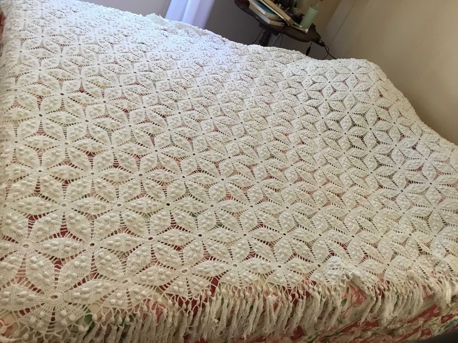 colchas em linha - Crochet