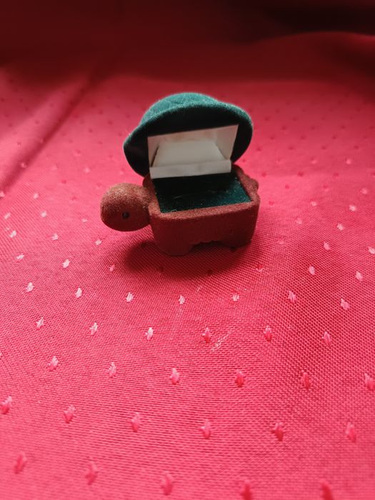 Pudełeczko na pierścionek, żółw