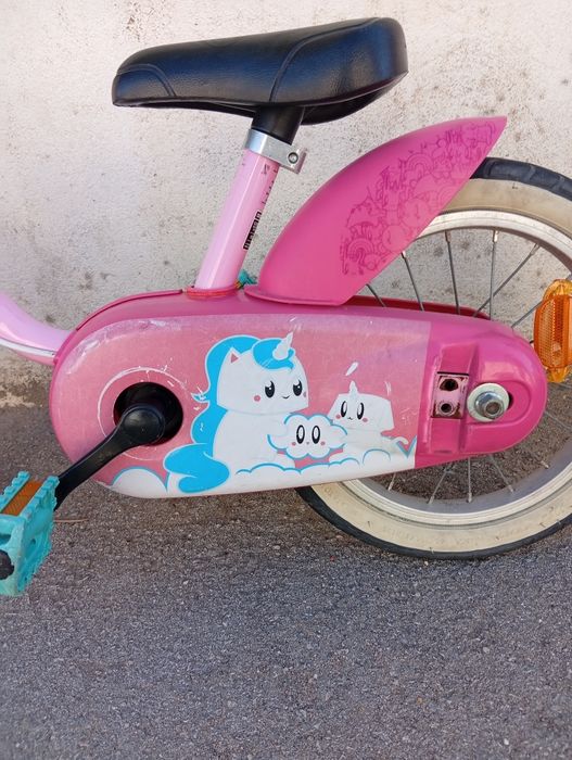 Bicicleta de Criança B'Twin Unicornio Rosa - 14" (Usada)