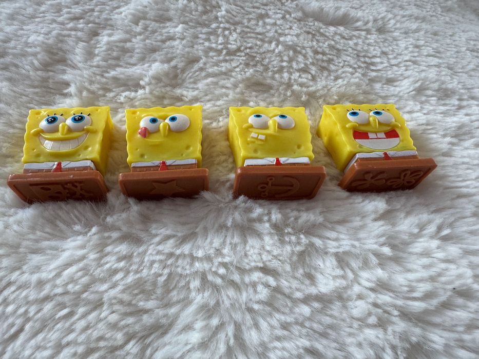 Spongebob Figurki stemple pieczątki 4 sztuki Viacom