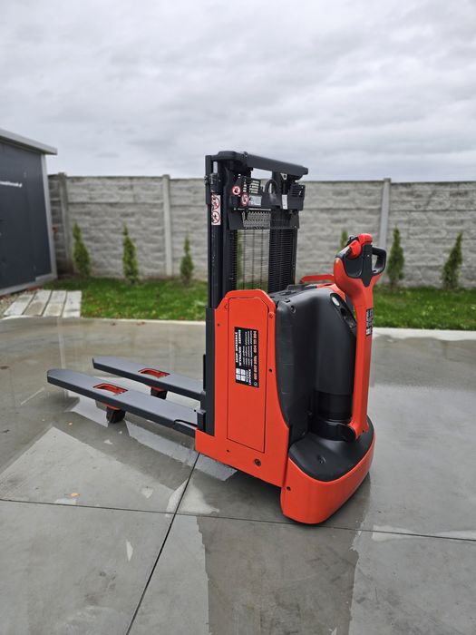 Wózek paletowy masztowy elektryczny Linde D08 długie widly 2018r