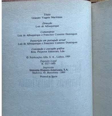 Grandes Viagens Marítimas - Luís de Albuquerque
