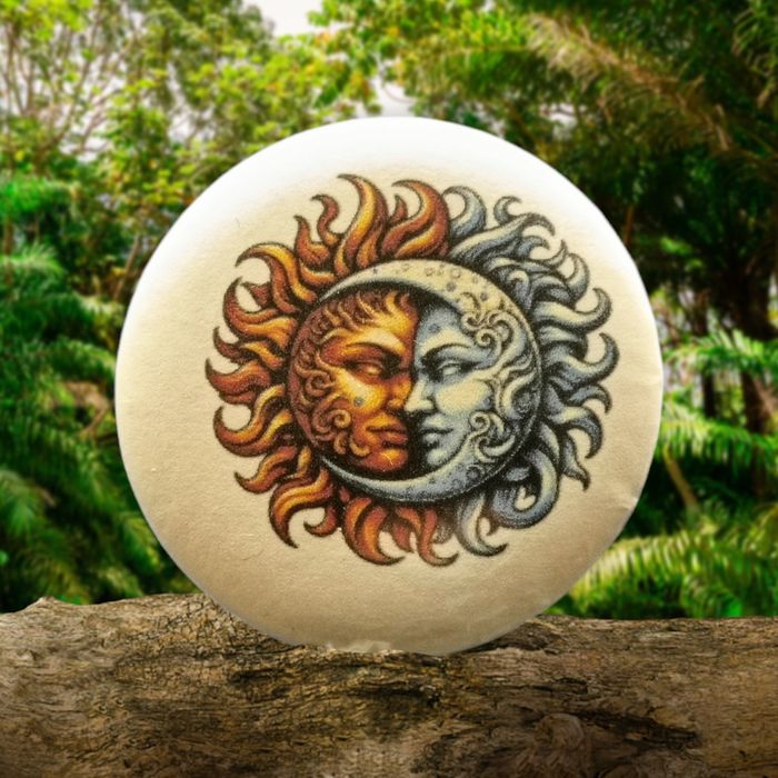 Przypinka Słońce i Księżyc 37 mm