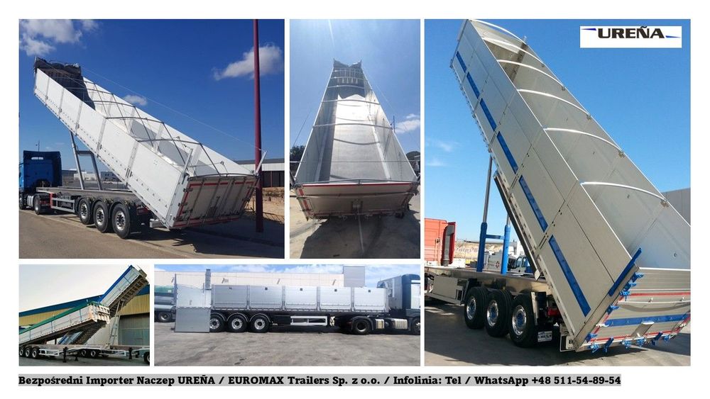NOWA Naczepa URENA-Uniwersalna Wywrotka/ Burty/Rama/Aluminiowa/5400 kg  UREŇA / Fabrycznie Nowa Naczepa Wywrotka UNIWERSALNA - Light & Strong